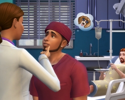 Станьте врачом в The Sims 4 На работу