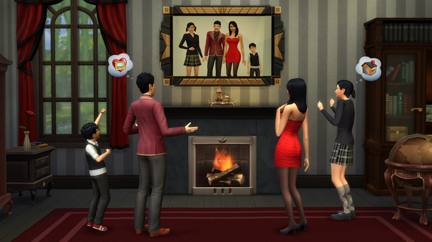 TS4 Семейный портрет, бонус от The Sims Mobile