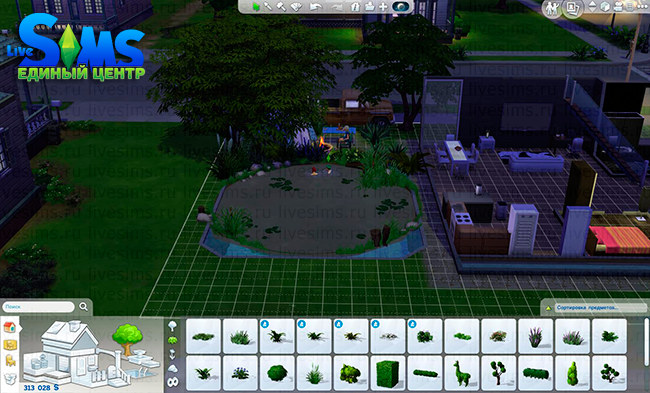 Урок: Постановка - Персонажи плавают в пруду в The Sims 4
