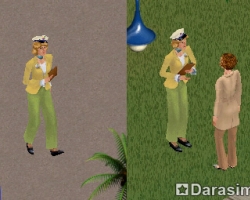 Кана - директор острова в The Sims 1 Vacation