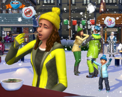 Sims 4 Времена года, семейство Climate. Часть 2. Зимний отпуск