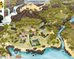 The Sims 4 Tropical Getaway (карта острова)