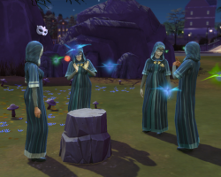 Собрание Ордена зачарованных в «The Sims 4: В университете»
