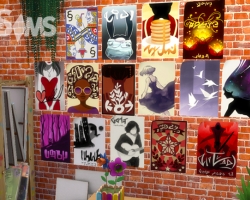 Коллекция городских плакатов в «The Sims 4»