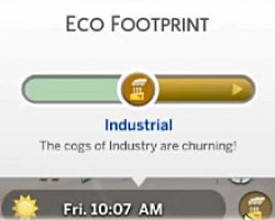Индикатор степени загрязненности экологии в «The Sims 4: Экологичная жизнь»