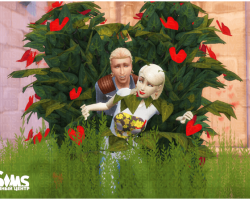 Вуху в кустарнике в The Sims 4