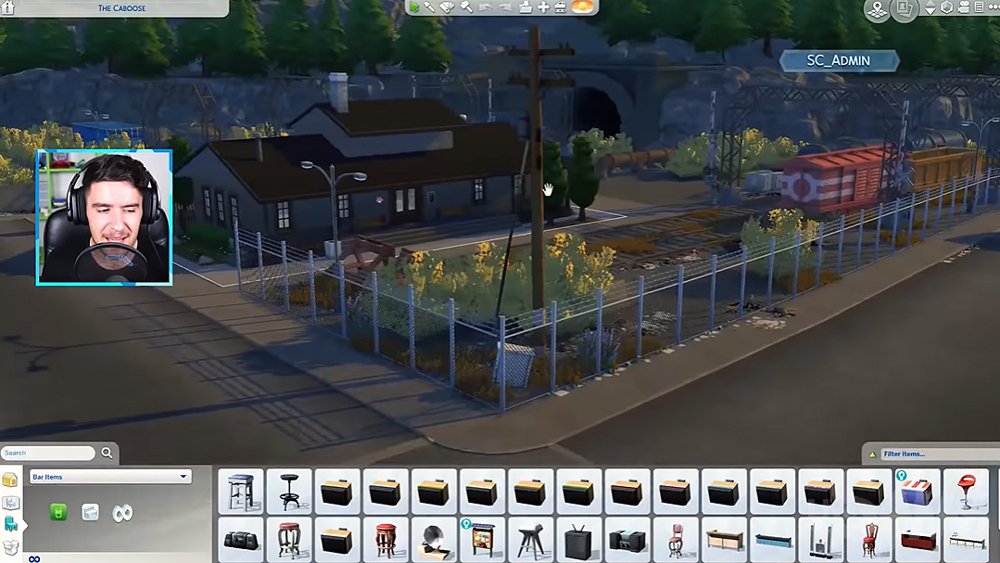 Бар «Caboose» в дополнении «The Sims 4: Экологичная жизнь»