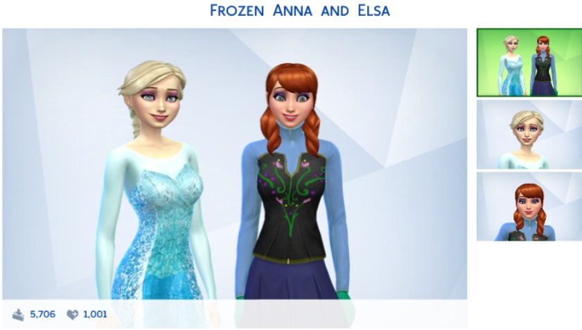 Frozen Anna and Elza