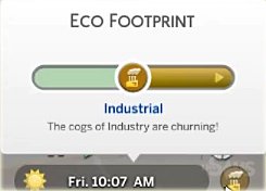 Индикатор степени загрязненности экологии в «The Sims 4: Экологичная жизнь»