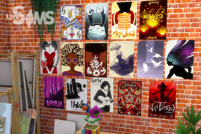 Коллекция городских плакатов в «The Sims 4»