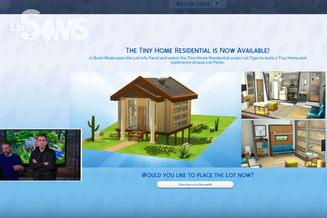 Новый готовый участок в каталоге «The Sims 4: Компактная жизнь»