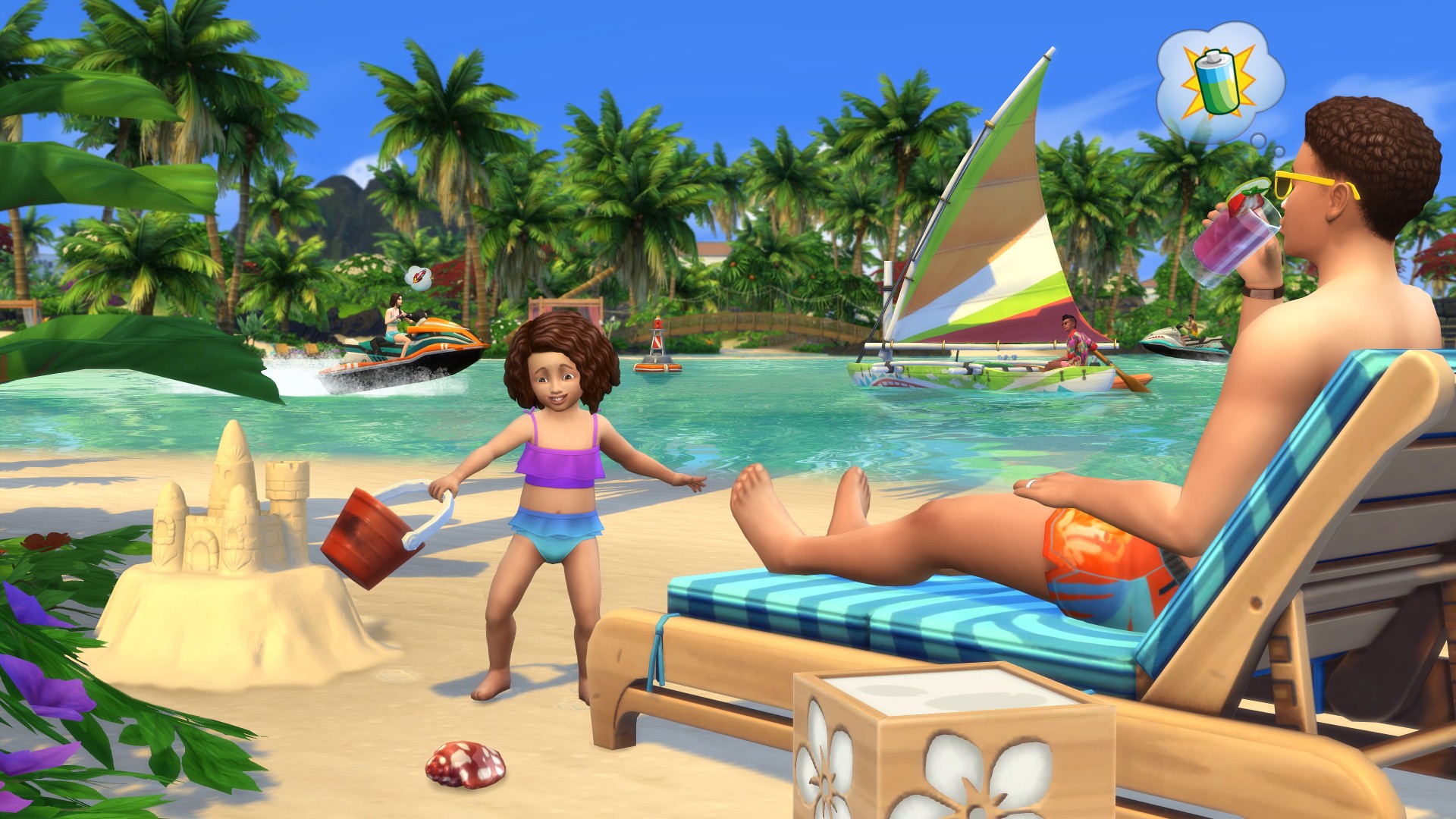 Официальный скриншот к дополнению «The Sims 4: Жизнь на острове»