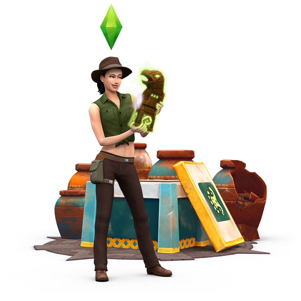 Sims 4 Приключения в джунглях GP06 охотник за сокровищами
