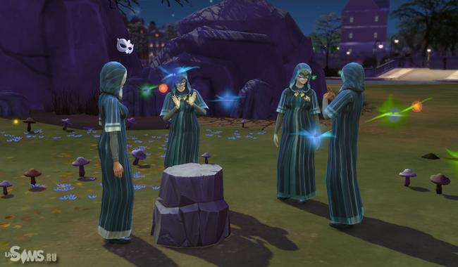 Собрание Ордена зачарованных в «The Sims 4: В университете»