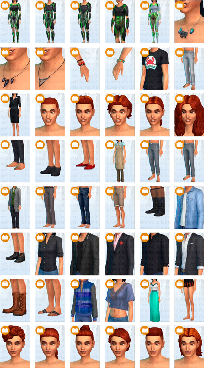 The Sims 4 Get to Work, The Sims 4 На работу CAS