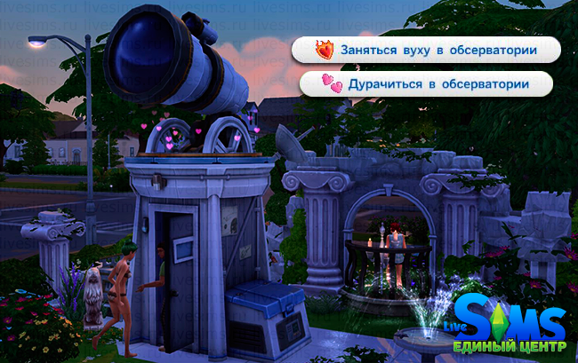 Вуху в обсерватории в The Sims 4